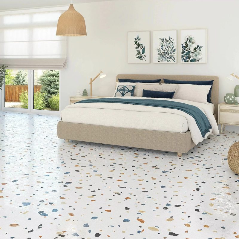 Terrazzo grindys – Prabangios terrazzo grindys su granito, marmuro ir kitų užpildų inkliuzijomis.